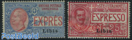 Italian Lybia 1915 Express Mail 2v, Mint NH - Libya