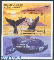 Tristan Da Cunha 2002 Sea Mammals S/s, Mint NH, Nature - Sea Mammals - Tristan Da Cunha