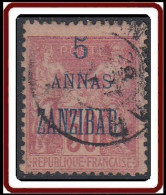 Zanzibar Bureau Français - N° 28 (YT) N° 44 (AM) Oblitéré. - Used Stamps