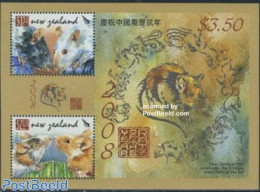 New Zealand 2008 Year Of The Rat S/s, Mint NH, Nature - Various - Animals (others & Mixed) - New Year - Ongebruikt