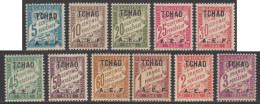 Tchad - Timbres-taxe N° 1 à  (YT)  N° 1 à 11 (AM) Neufs *. - Unused Stamps