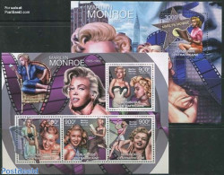 Central Africa 2012 Marilyn Monroe 2 S/s, Mint NH, Performance Art - Marilyn Monroe - Movie Stars - Actores