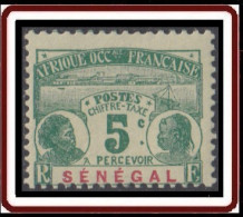 Sénégal 1887-1906 - Timbre-taxe N° 04 (YT) N° 4 (AM) Neuf *. - Strafport