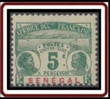 Sénégal 1887-1906 - Timbre-taxe N° 04 (YT) N° 4 (AM) Neuf *. - Impuestos