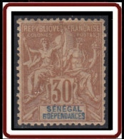 Sénégal 1887-1906 - N° 16 (YT) N° 16 (AM) Neuf *. - Unused Stamps