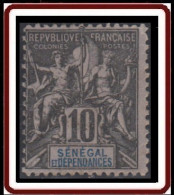 Sénégal 1887-1906 - N° 12 (YT) N° 12 (AM) Neuf *. - Ongebruikt