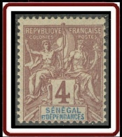 Sénégal 1887-1906 - N° 10 (YT) N° 10 (AM) Neuf *. - Unused Stamps