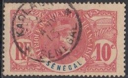 Sénégal 1887-1906 - Kaolack Sur N° 34 (YT) N° 35 (AM). Oblitération De 1913. - Gebraucht