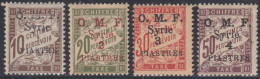 Syrie 1919-1922 (Occupation Française) - Timbres-taxe N° 05 à 8 (YT) N° 5 à 8 (AM) Neufs **. - Impuestos