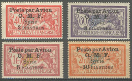 Syrie 1919-1922 (Occupation Française) - Poste Aérienne N° 10 à 13 (YT) N° 10 à 13 (AM) Neufs *. - Posta Aerea