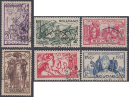 Soudan Français 1920-1944 - N° 93 à 98 (YT) Oblitérés. - Used Stamps