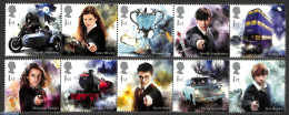 Great Britain 2018 Harry Potter 10v (2x [::::]), Mint NH, Performance Art - Transport - Film - Movie Stars - Automobil.. - Unused Stamps