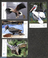 Romania 2018 Birds 4v, Mint NH, Nature - Birds - Birds Of Prey - Owls - Neufs