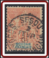Soudan Français 1894-1900 - Segou / Soudan Français Sur N° 12 (YT) N° 12 (AM). Oblitération De 1904. - Gebraucht