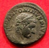 Ellagaballe Denier (C1) TB+ 35 - The Severans (193 AD To 235 AD)