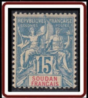 Soudan Français 1894-1900 - N° 08 (YT) N° 8 (AM) Neuf **. - Ongebruikt