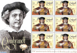 Vatican 2019 Rembrandt M/s, Mint NH, Art - Paintings - Rembrandt - Self Portraits - Unused Stamps