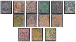 Soudan Français 1894-1900 - N° 03 à 15 (YT) N° 3 à 15 (AM) Oblitérés. - Used Stamps