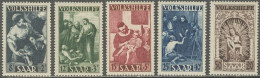 Sarre 1947-1956 - N° 263 à 267 (YT) N° 259 à 263 (AM) Neufs *. - Ongebruikt