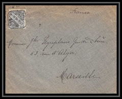 115044 Lettre Cover Bouches Du Rhone Lisboa Portugal Pour Marseille A2b 1909 - Poststempel (Marcophilie)