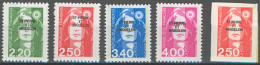 Saint-Pierre Et Miquelon 1986-1999 - N° 552, 553, 555 à 557 (YT) N° 562 à 566 (AM) Neufs **. - Unused Stamps
