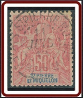 Saint-Pierre Et Miquelon 1859-1909 - N° 69 (YT) N° 70 (AM) Oblitéré De St-Pierre. - Used Stamps