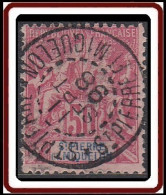 Saint-Pierre Et Miquelon 1859-1909 - N° 69 (YT) N° 70 (AM) Oblitéré De St-Pierre. - Used Stamps