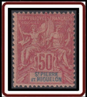 Saint-Pierre Et Miquelon 1859-1909 - N° 69 (YT) N° 70 (AM) Neuf *. - Unused Stamps