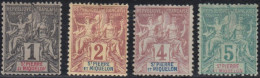 Saint-Pierre Et Miquelon 1859-1909 - N° 59 à 62 (YT) N° 60 à 63 (AM) Neufs *. - Unused Stamps