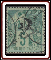 Saint-Pierre Et Miquelon 1859-1909 - N° 49 (YT) N° 50 (AM) Oblitéré. - Used Stamps