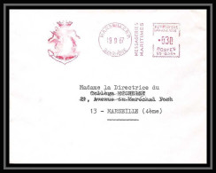 115735 Lettre Cover Bouches Du Rhone EMA Marseille 1967 Consulat Du Japon - Matasellos Provisorios