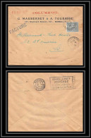 115604 Lettre Entete Columb'oil Cover Bouches Du Rhone N°130 Semeuse Marseille Flier Secap Poste Aérienne 1923 - 1960-.... Cartas & Documentos