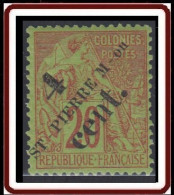 Saint-Pierre Et Miquelon 1859-1909 - N° 41 (YT) N° 38 (AM) Neuf *. - Unused Stamps