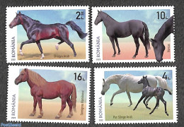 Romania 2022 Horses 4v, Mint NH, Nature - Horses - Nuovi
