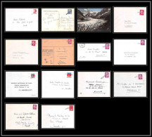 115419 Lot De 13 Lettres Cover Marseille Oblitération Griffe Lineaire - Collections