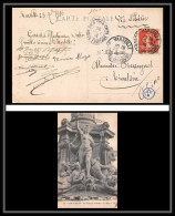 115222 Chine China Tianjin Via La Sibérie Carte Postale Fontaine Cantini Bouches Du Rhone N°138 Marseille A3 1916 - 1912-1949 Republiek