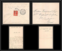 115219 Lac Lettre Cover Bouches Du Rhone Marseille A3 Pour 1ème Infanterie Nimes 1910 Daguin - Military Postmarks From 1900 (out Of Wars Periods)