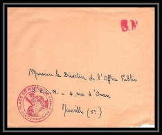 116404 Lettre Cover Bouches Du Rhone Commandant D'armes Marseille Poste Aux Armées - Military Postmarks From 1900 (out Of Wars Periods)