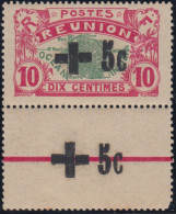 Réunion 1907-1947 - N° 80 (YT) N° 79 (AM) Neuf *. Position 4.  - Unused Stamps