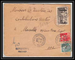 Lettre-111142 Bouches Du Rhone N°878 Nancy Griffe Recommandé Provisoire Châteaurenard Pour Marseille 20/12/1949 - Temporary Postmarks