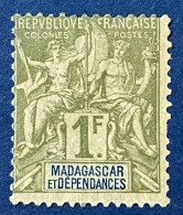 Madagascar YT N° 41 Neuf* Signé RP - Unused Stamps