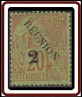 Réunion 1859-1891 - N° 31 (YT) N° 31 (AM) Neuf *. - Neufs