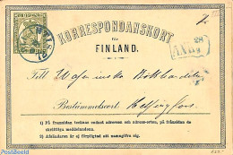 Finland 1872 Postcard 8p, Used Postal Stationary - Storia Postale