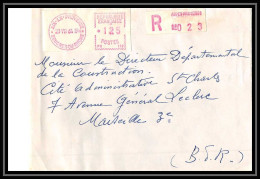 Lettre-110582 Bouches Du Rhone Recommandé Distributeur Aix-en-Provence Pour Marseille 23/8/1964 - Cartas & Documentos