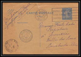 Lettre-112231 Bouches Du Rhone Carte Postale N°237 Semeuse Entier Postal Maussane-les-Alpilles Pour Mouriès 13/9/1932 - Cartes Postales Types Et TSC (avant 1995)