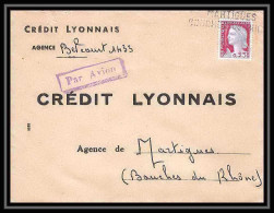 Lettre-112175 Bouches Du Rhone N°1363 Decaris Par Avion Martigues Oblitération Griffe Lineaire - 1960-.... Briefe & Dokumente