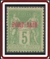 Port-Saïd - N° 06 (YT) N° 5 (AM) Type II Oblitéré. - Oblitérés