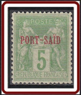 Port-Saïd - N° 06 (YT) N° 5 (AM) Type II Neuf *. - Nuovi