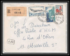 Lettre-111928 Bouches Du Rhone 2F90 Poste Aerienne Pa N°42 MYSTERE 20 Recommandé Lavera Pour Marseille 18/10/1967 - 1960-.... Lettres & Documents