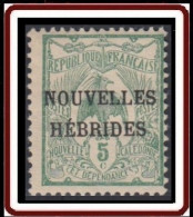 Nouvelles Hébrides - N° 01 (YT) Neuf *. - Unused Stamps